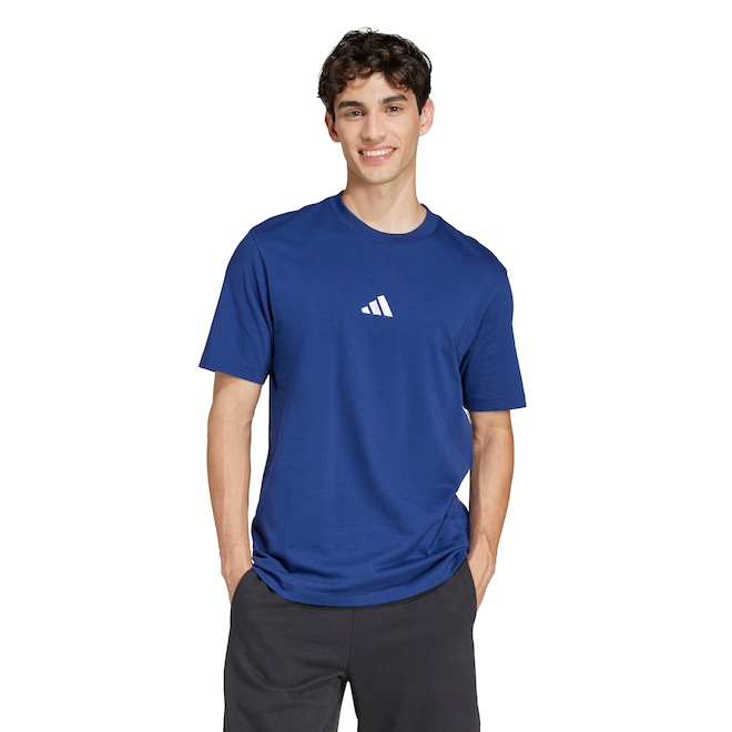 Camiseta Masculina adidas Manga Curta Small Logo - Foto 1