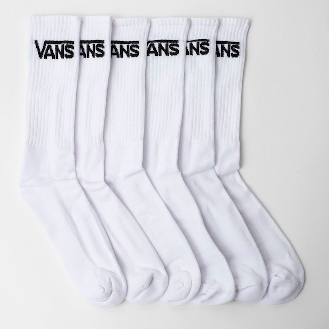 Kit de Meias Vans Cano Alto Classic Crew 3 pares - Foto 1