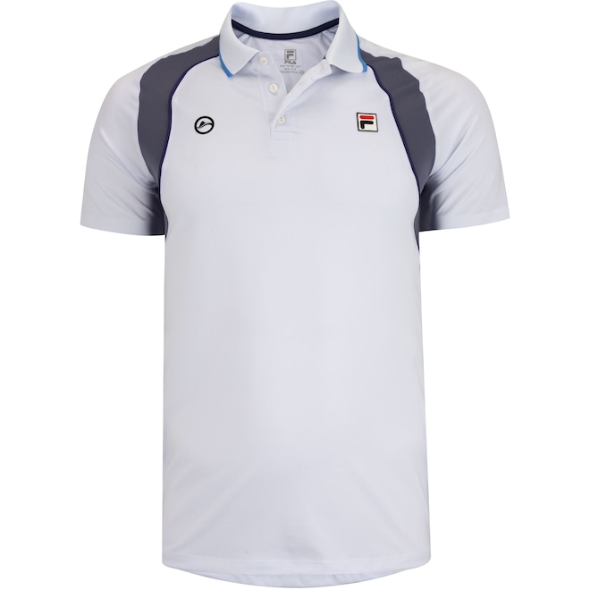Camisa Polo Fila Masculina Manga Curta Backspin Sleeve Rio Open - Foto 1