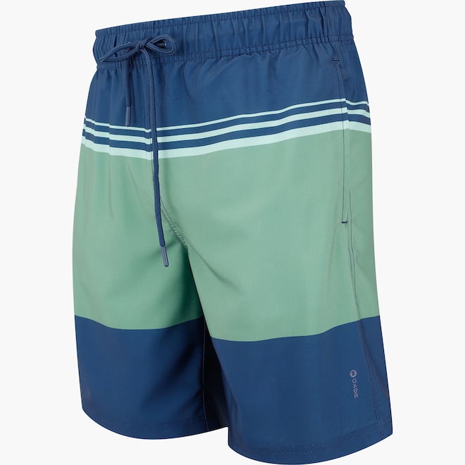 Bermuda Oxer Swim Estampado Longo Masculina - Foto 1