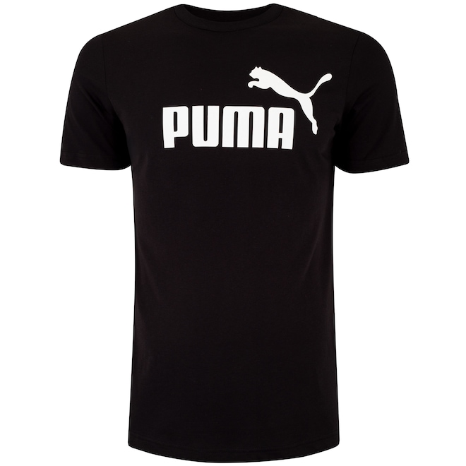 Camiseta Masculina Puma Manga Curta Essentials N01 Logo Tee - Foto 1