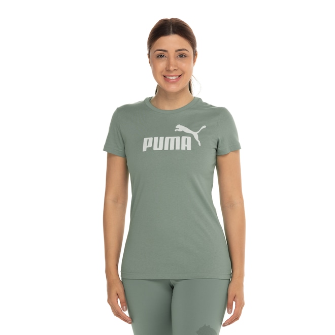 Camiseta Feminina Puma Manga Curta Essentials NO 1 Logo Tee S - Foto 2