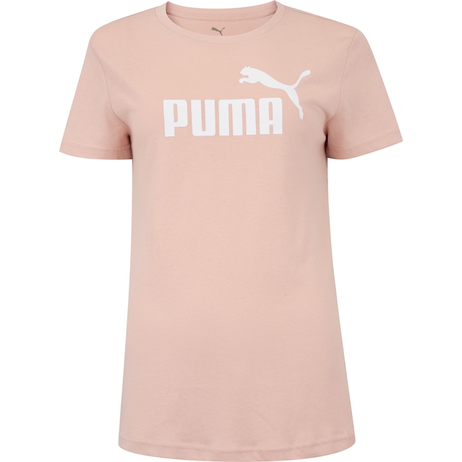 Camiseta Feminina Puma Manga Curta Essentials NO 1 Logo Tee S - Foto 1