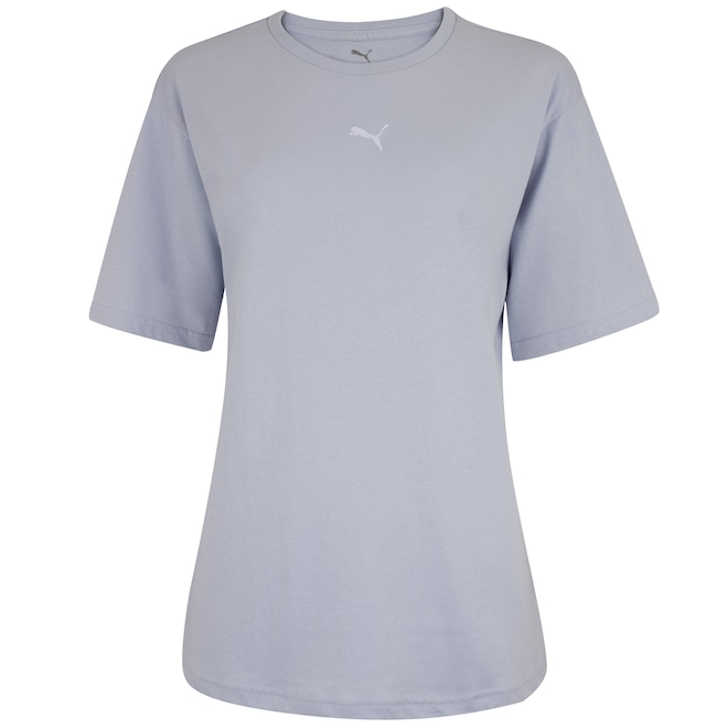 Camiseta Feminina Puma Manga Curta Ess Relaxed Tee - Foto 1