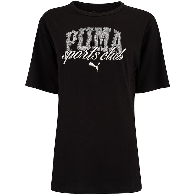 Camiseta Feminina Puma Manga Curta Class Relaxed - Foto 1