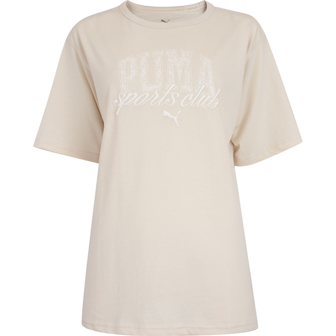 Camiseta Feminina Puma Manga Curta Class Relaxed - Foto 1