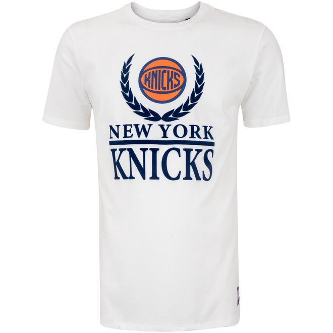 Camiseta do New York Knicks NBA Manga Curta Leaf - Foto 1