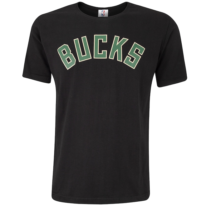 Camiseta do Milwaukee Bucks Masculina NBA Manga Curta Estampada N800 - Foto 1