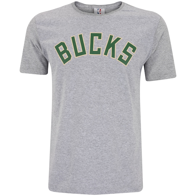 Camiseta do Milwaukee Bucks Masculina NBA Manga Curta Estampada N800 - Foto 1