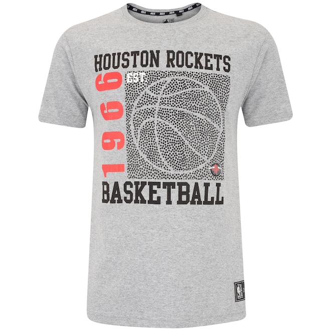 Camiseta do Houston Rockets Masculina NBA Manga Curta Since Time N0909A - Foto 1