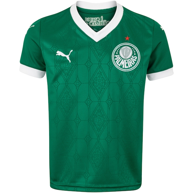 Camisa do Palmeiras I 25 Puma Infantil Torcedor - Foto 1