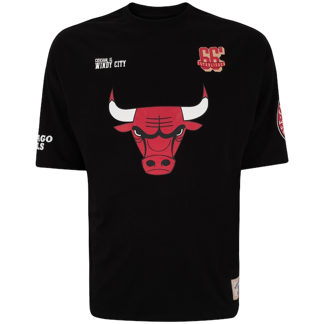 Camiseta do Chicago Bulls NBA Masculina Pennant N0539 - Foto 1