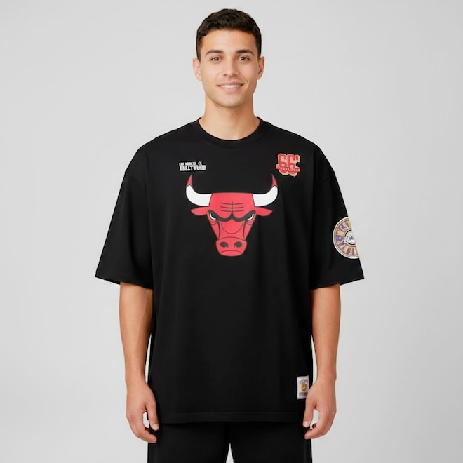 Camiseta do Chicago Bulls NBA Masculina Pennant N0539 - Foto 1