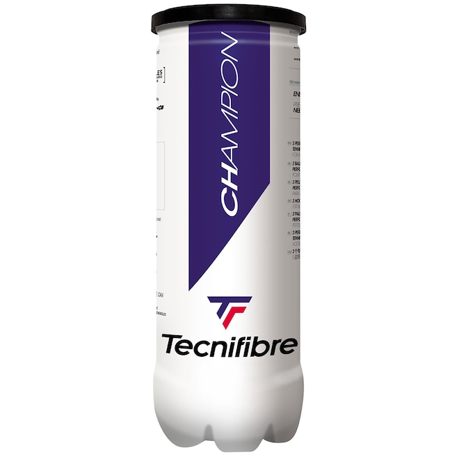 Bola de Tênis Tecnifibre Champion One 3 Unidades - Foto 1