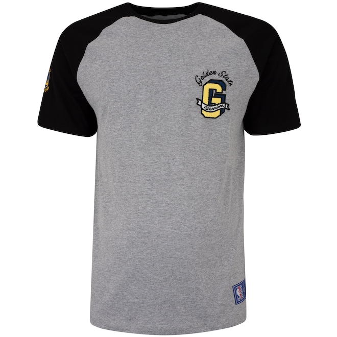 Camiseta do Golden State Warriors NBA Masculina RG Logo Flag NB175 - Foto 1