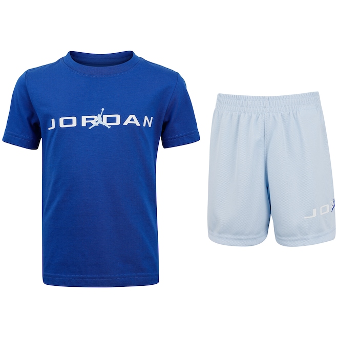 Conjunto Infantil Nike Jordan Bleine Mesh Camiseta + Short - Foto 1