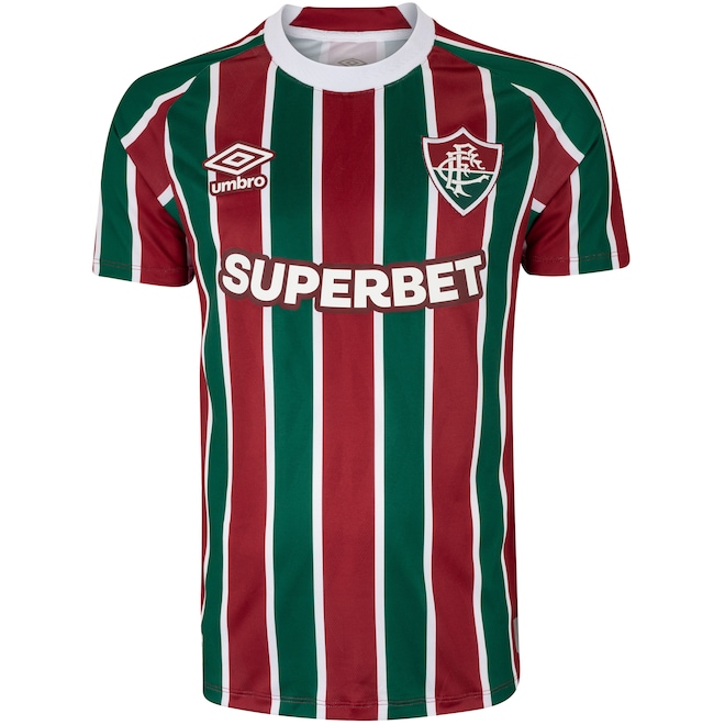 Camisa do Fluminense I 25 Umbro Masculina Torcedor - Foto 1