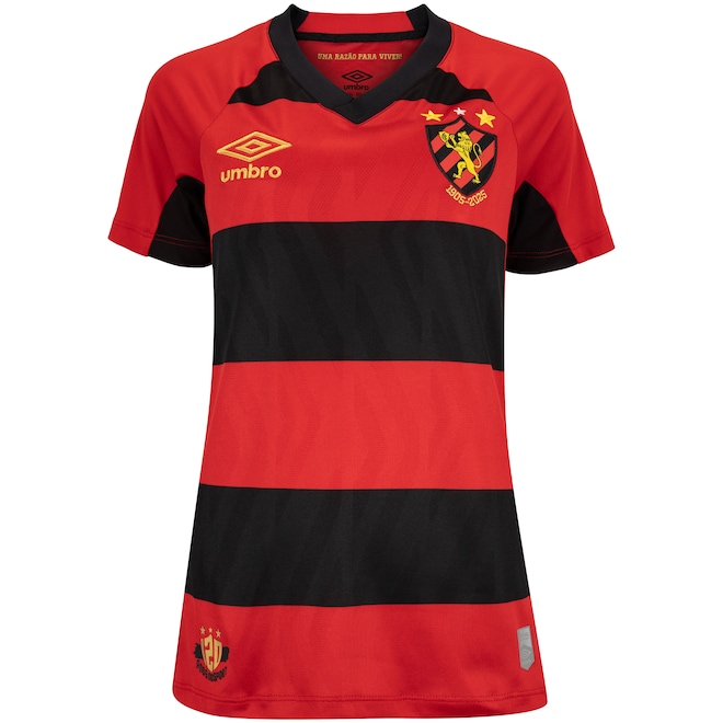 Camisa do Sport Club do Recife I 25 Umbro Feminina Torcedor - Foto 1