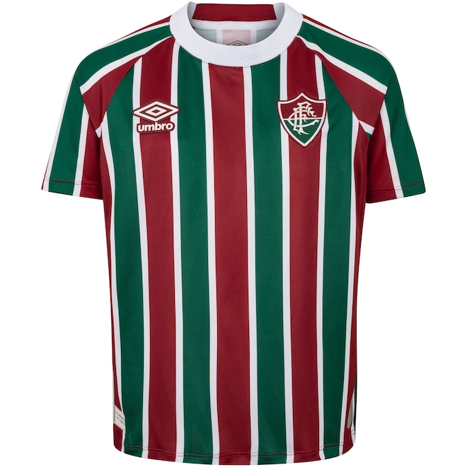 Camisa do Fluminense I 25 Umbro Juvenil Torcedor - Foto 1