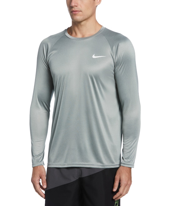 Camiseta Masculina Nike Manga Longa Heather UV Hydroguard - Foto 1