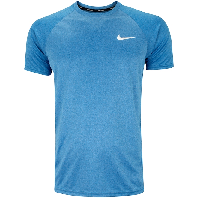 Camiseta Masculina Nike Manga Curta UV Heather Sleeve Hydroguard - Foto 2
