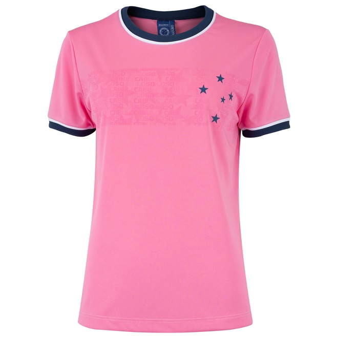 Camiseta do Cruzeiro Copas Braziline Feminina - Foto 1