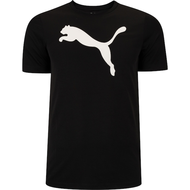 Camiseta Masculina Puma Manga Curta ESS Logo Poly - Foto 1