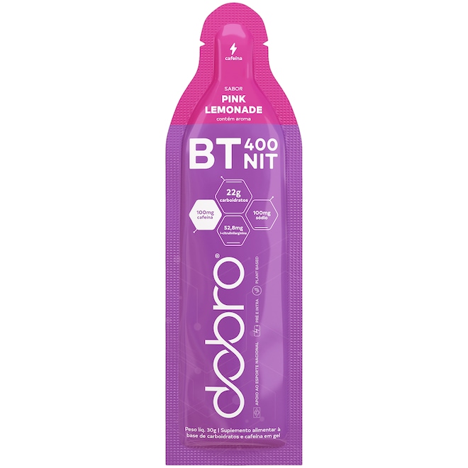 Suplemento Pré-Treino BT Nitrato Gel Dobro 30g Pínk Lemonade - Foto 1