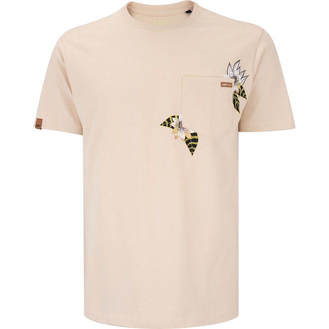 Camiseta Masculina HD Manga Curta Bolso Jungle 9548A - Foto 1