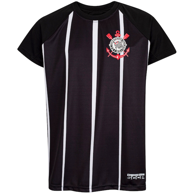 Camisa do Corinthians Coimbra Listrada Away Júnior - Foto 1