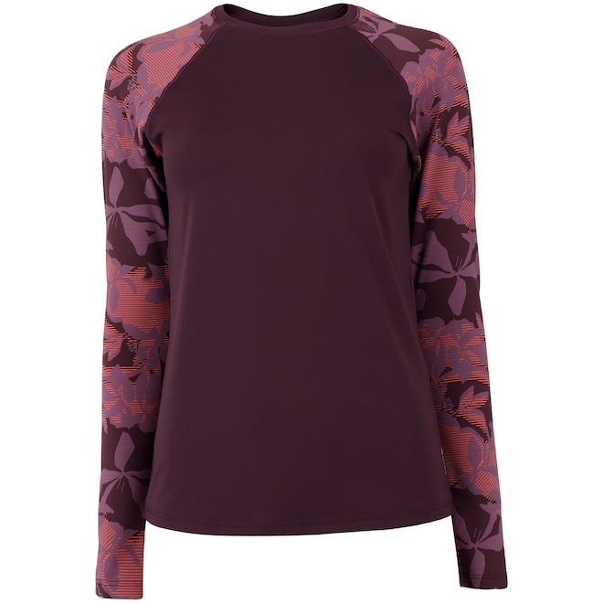 Camiseta Manga Longa Estampada Feminina Oxer com Proteção Solar UV - Foto 1