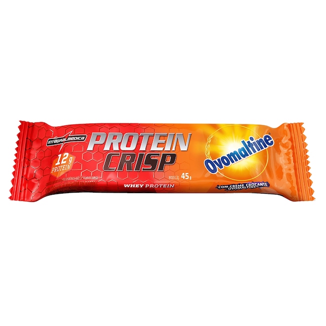 Barra de Proteína Integralmédica Protein Crisp Bar Ovomaltine® 45g - Foto 1