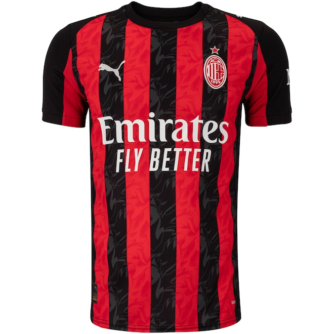 Camisa do Milan I 25 Torcedor Puma Masculina - Foto 1