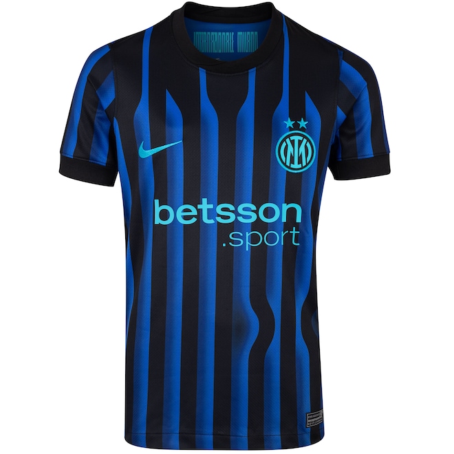 Camisa do Inter de Milão I 25/26 Torcedor Pro Nike Juvenil - Foto 2
