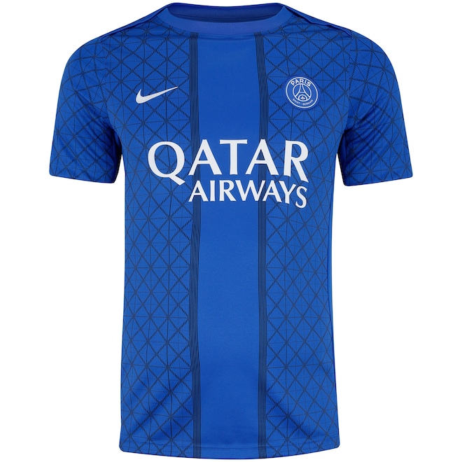 Camisa do Paris Saint-Germain Pré Jogo 25/26 Nike Masculina - Foto 1