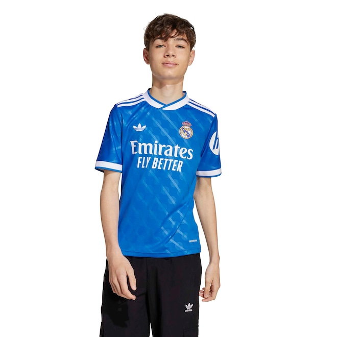 Camisa do Real Madrid III 25/26 Torcedor adidas Originals Juvenil - Foto 1