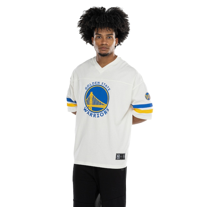 Camiseta do Golden State Warriors NBA Football N0301 Masculina - Foto 2