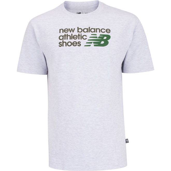 Camiseta New Balance Athletics Relaxed Premium Chest Logo Masculina - Foto 1