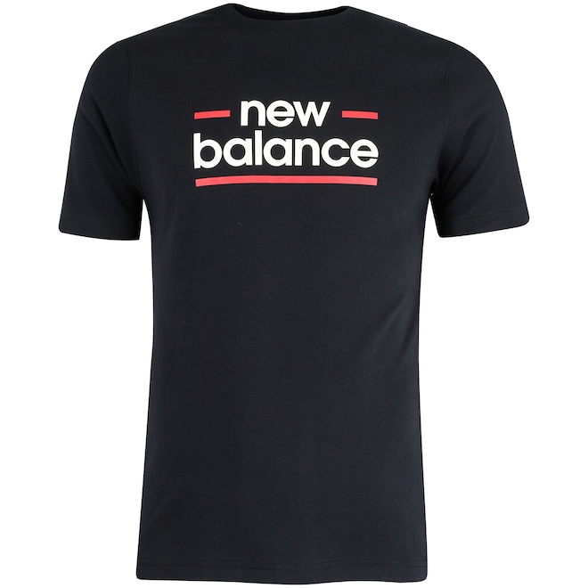 Camiseta New Balance Linear Lines Masculina - Foto 1