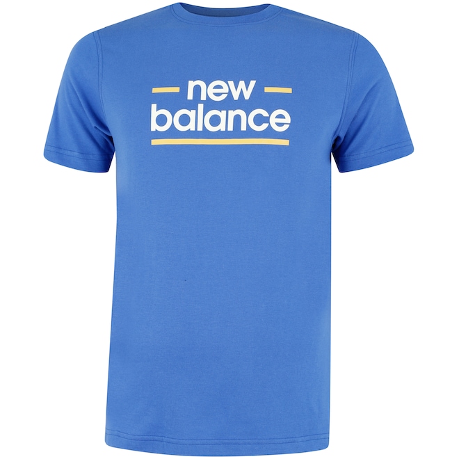 Camiseta New Balance Linear Lines Masculina - Foto 1