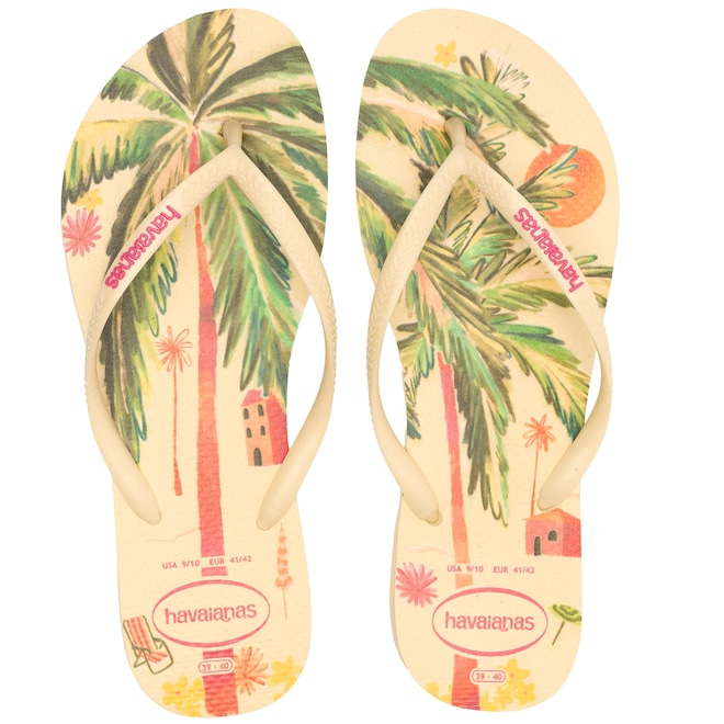 Chinelo Havaianas Adulto Slim Summer Bliss - Foto 1
