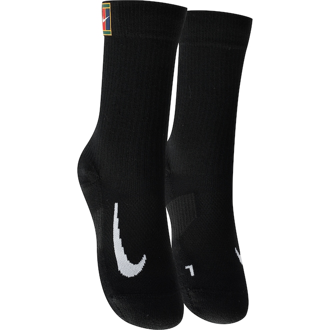 Kit de Meias De Corrida Nike Multiplier Max Crew Adulto 2 Pares - Foto 1