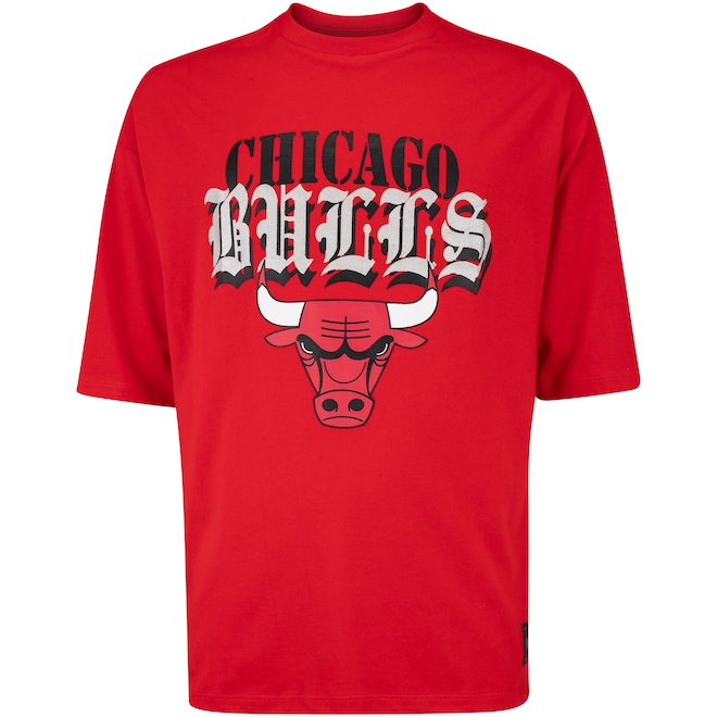 Camiseta do Chicago Bulls NBA Metal Team N0296 Masculina - Foto 1