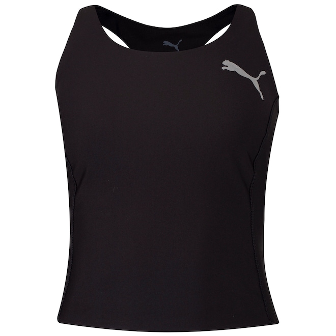 Camiseta Regata Puma Top Crop Raceday Ultraform Running Feminina - Foto 1