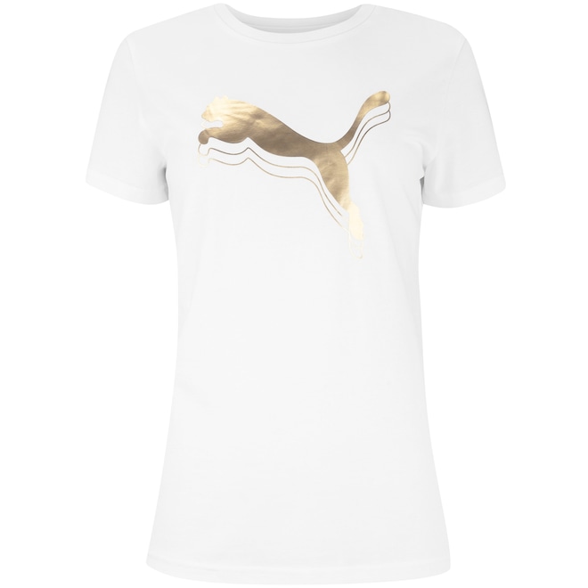 Camiseta PUMA Essential Metallic Feminina - Foto 1