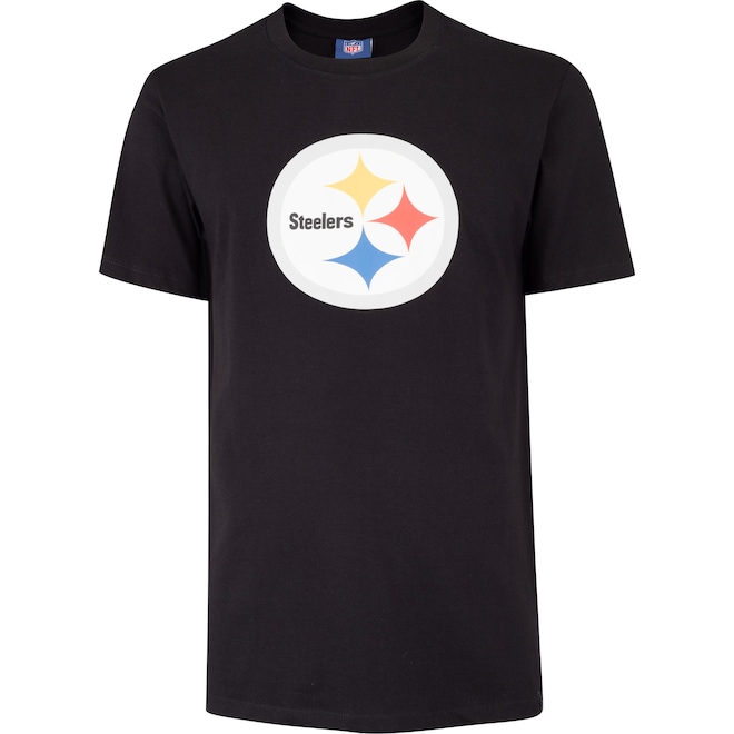 Camiseta Pittsburgh Steelers NFL Logo NF033 Masculina - Foto 1