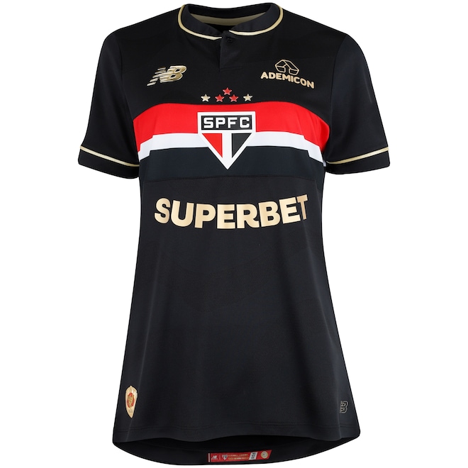 Camisa do São Paulo III 25/26 Jogador New Balance Feminina - Foto 1