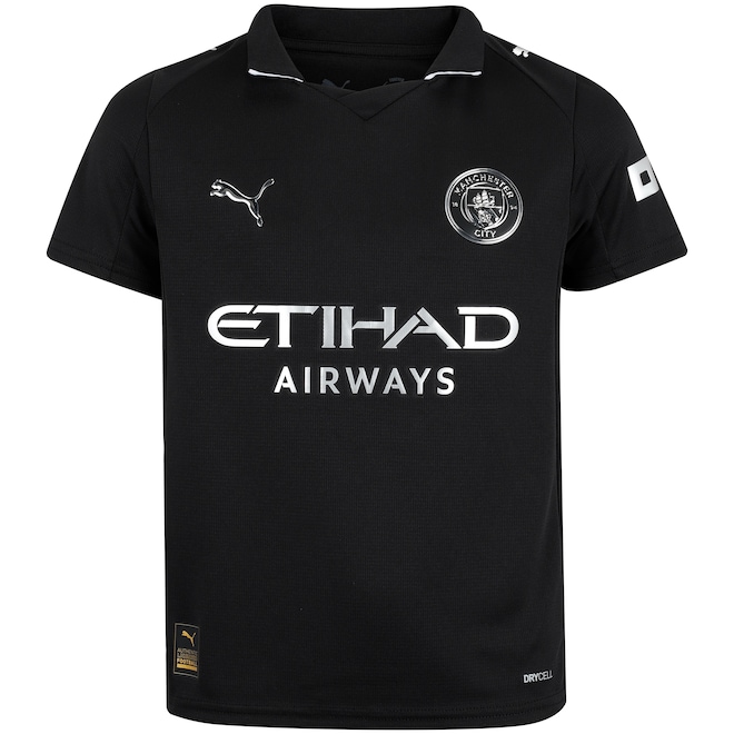 Camisa do Manchester City II 25/26 Torcedor Puma Away Juvenil - Foto 1