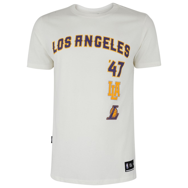 Camiseta do Los Angeles Lakers NBA Ace N0950 Masculina - Foto 2
