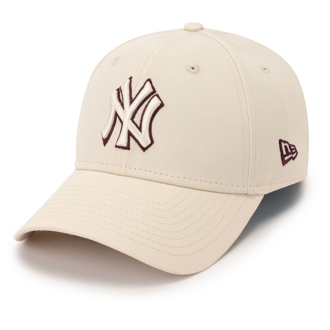 Boné New York Yankess MLB Team Outline 9Forty Aba Curva Adulto - Foto 1